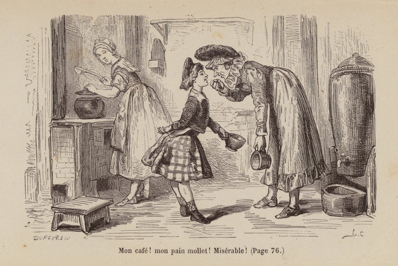 Ilustração para Un Bon Petit Diable (gravura) de Horace (after) Castelli