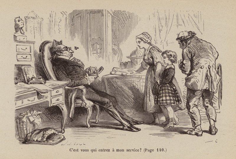 Ilustração para Un Bon Petit Diable (gravura) de Horace (after) Castelli