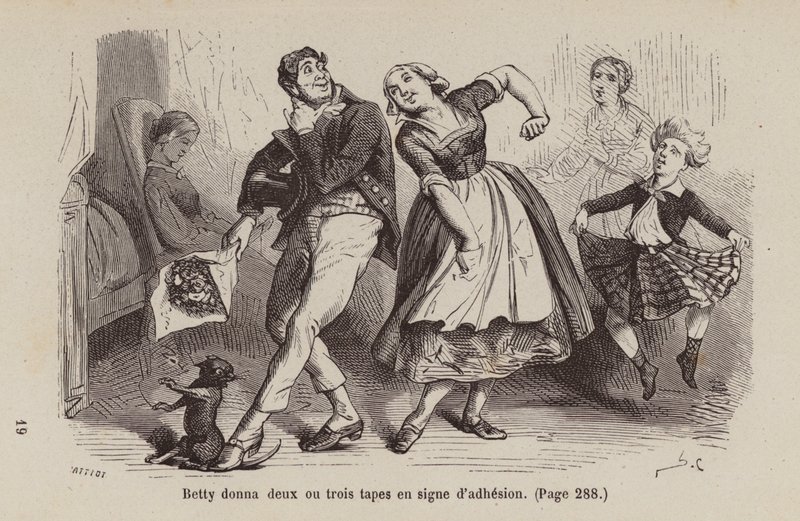 Ilustração para Un Bon Petit Diable (gravura) de Horace (after) Castelli