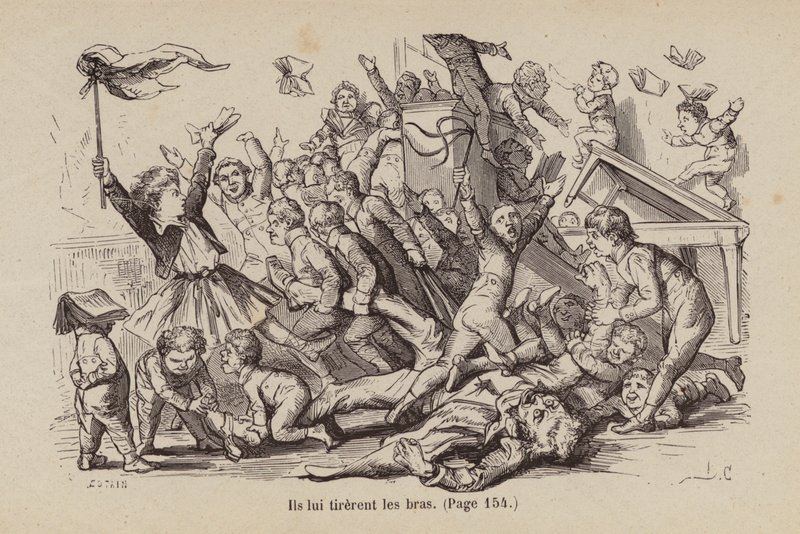 Ilustração para Un Bon Petit Diable (gravura) de Horace (after) Castelli