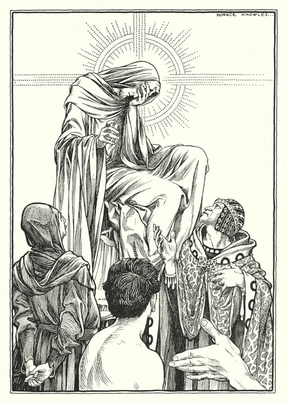 Ilustração para O Sermão da Montanha (gravura) de Horace J. Knowles