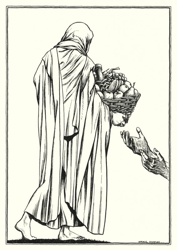 Ilustração para O Sermão da Montanha (gravura) de Horace J. Knowles