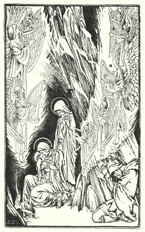 A Noite Santa (litografia) de Horace J. Knowles