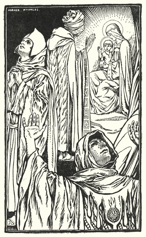 O poço dos reis magos (litografia) de Horace J. Knowles