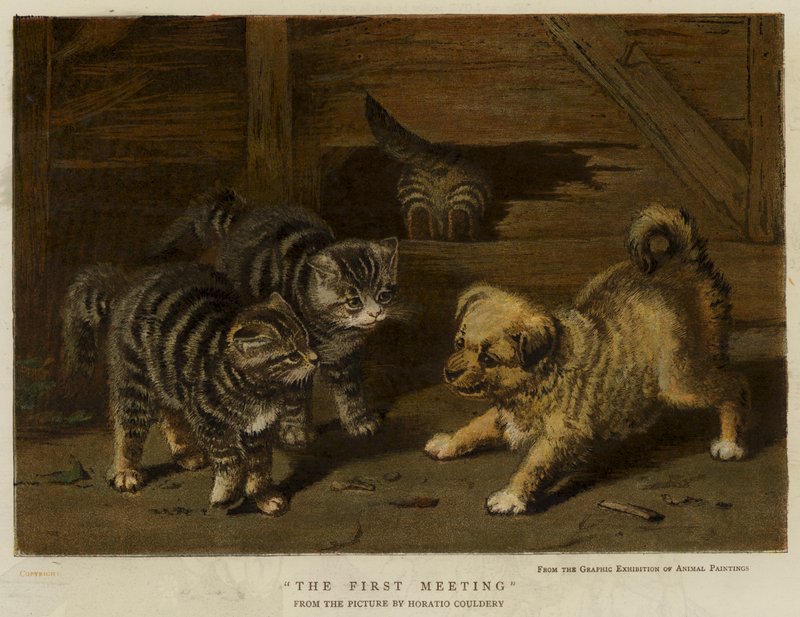 O Primeiro Encontro (chromolitho) de Horatio Henry Couldery