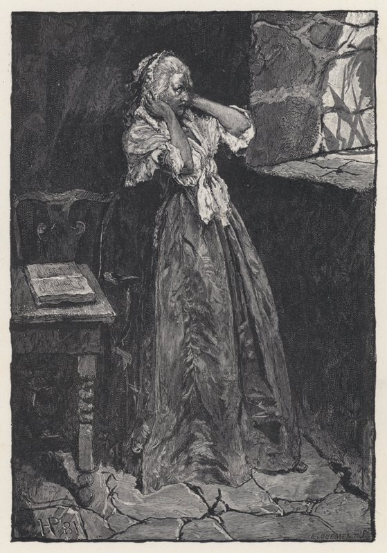 Maria Antonieta na prisão, na Torre do Templo de Howard (after) Pyle