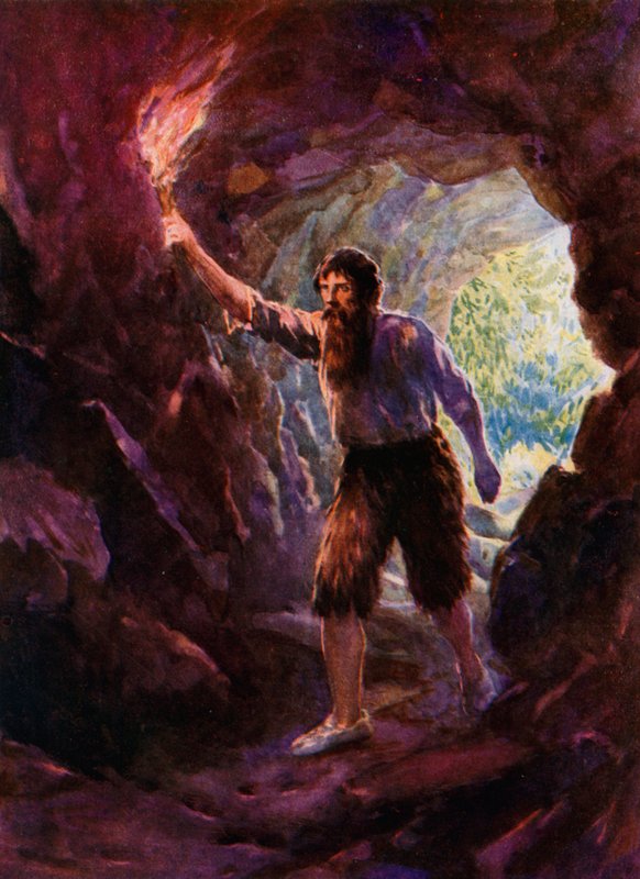Ilustração para Robinson Crusoé de Howard Davie