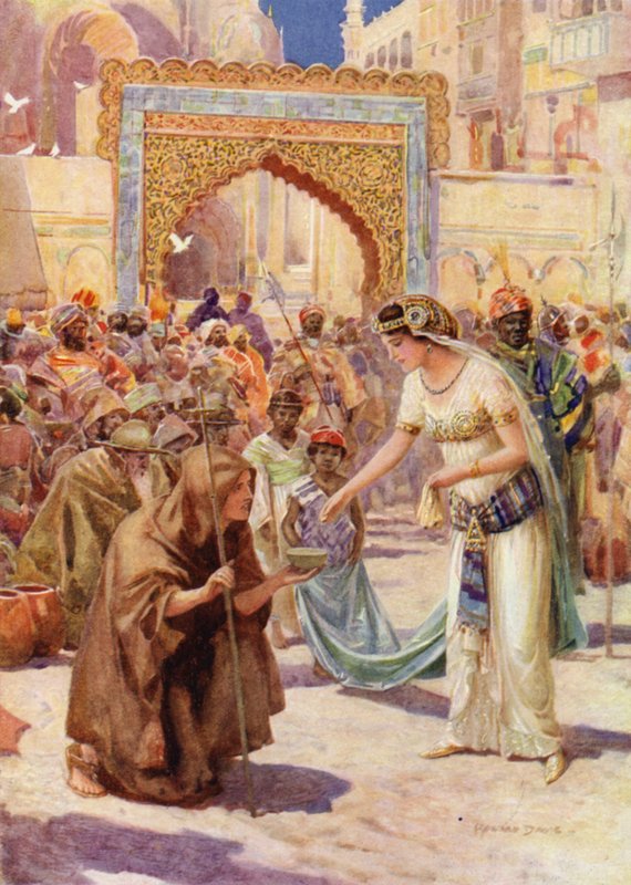 São Jorge e Princesa Sabra (lito a cores) de Howard Davie