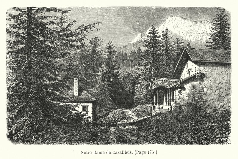 Ilustração para Les Deux Robinsons de la Grande-Chartreuse (gravura) de Hubert Clerget