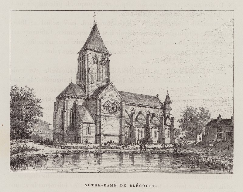 Notre-Dame de Blecourt (gravura) de Hubert Clerget