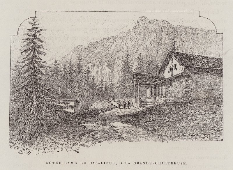 Notre-Dame de Casalibus, A La Grande-Chartreuse (gravura) de Hubert Clerget