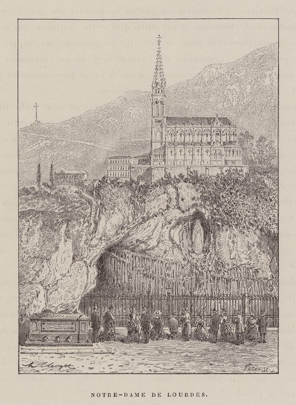 Notre-Dame de Lourdes (gravura) de Hubert Clerget