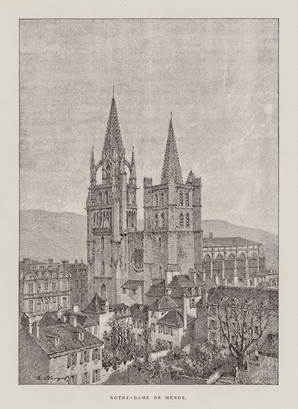 Notre-Dame de Mende (gravura) de Hubert Clerget