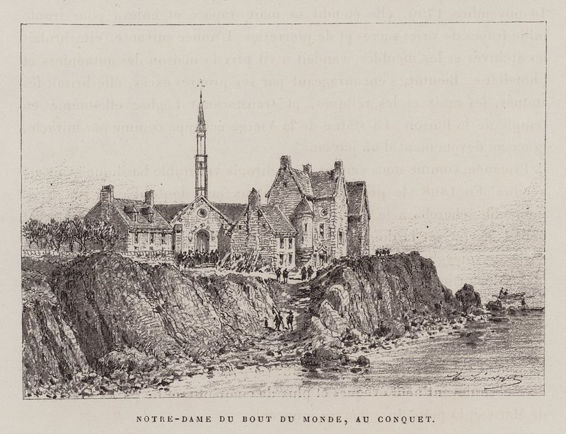 Notre-Dame du Bout du Monde, Au Conquet (gravura) de Hubert Clerget