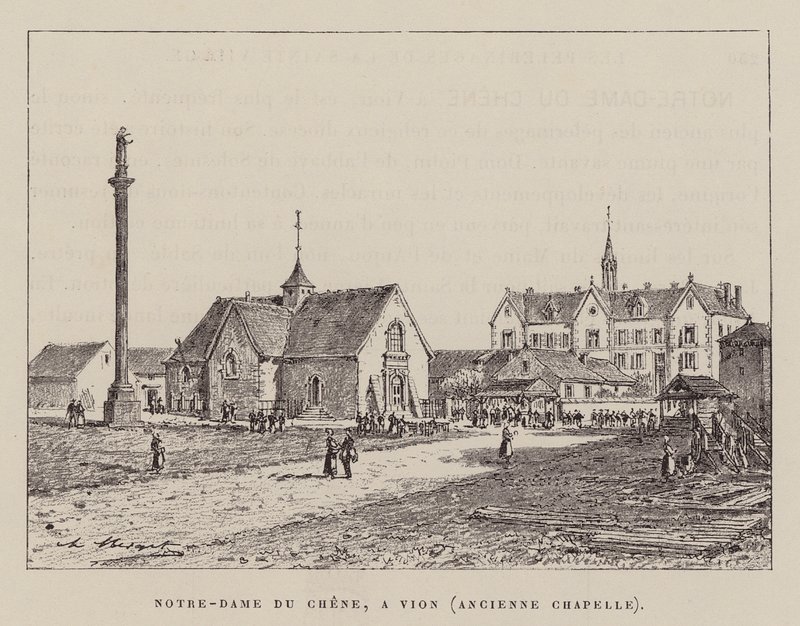 Notre-Dame du Chene, A Vion, Ancienne Chapelle (gravura) de Hubert Clerget