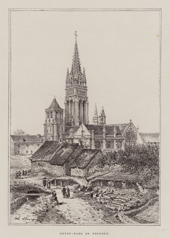 Notre-Dame Du Folgoet (gravura) de Hubert Clerget