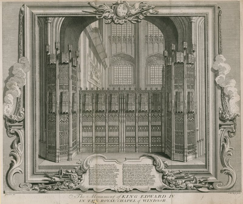 O monumento do rei Edward IV de Hubert Francois Gravelot