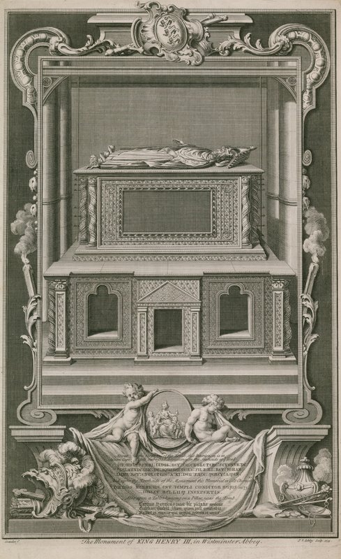 O monumento do rei Henrique III de Hubert Francois Gravelot