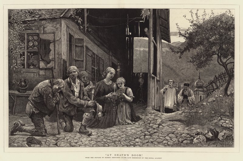 Na porta da morte de Hubert von Herkomer