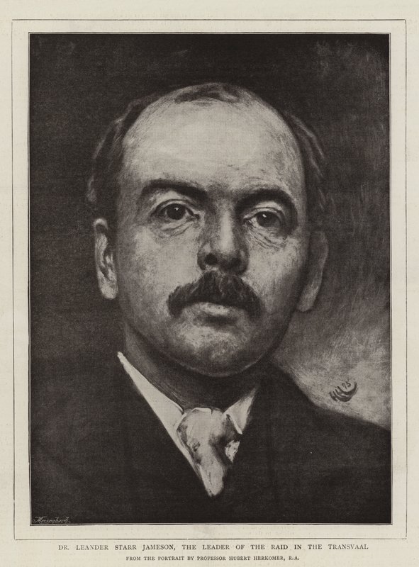 Dr. Leander Starr Jameson, o líder do ataque no Transvaal de Hubert von Herkomer