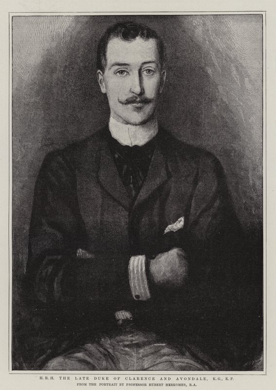 SAR o Duque tardio de Clarence e Avondale, KG, KP de Hubert von Herkomer