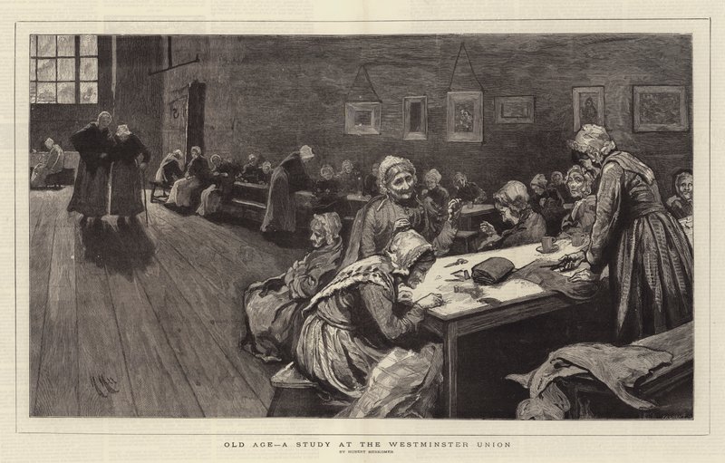Velhice, um estudo na União de Westminster de Hubert von Herkomer