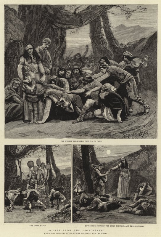 Cenas da Feiticeira de Hubert von Herkomer