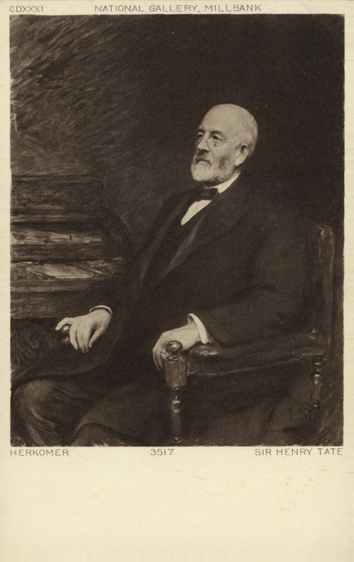 Sir Henry Tate, comerciante de açúcar inglês e filantropo de Hubert von Herkomer