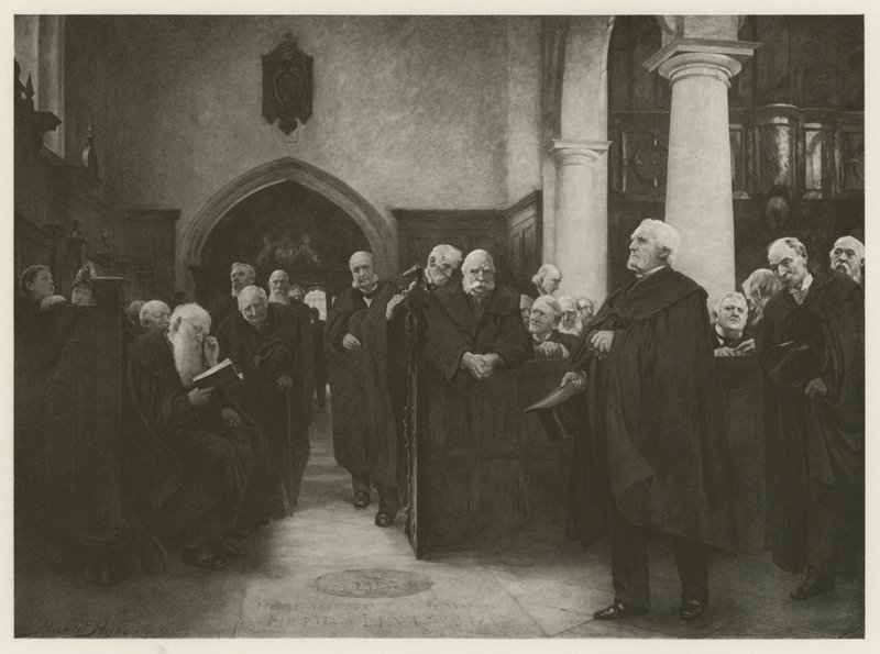 A capela da Cartuxa (gravura) de Hubert von Herkomer
