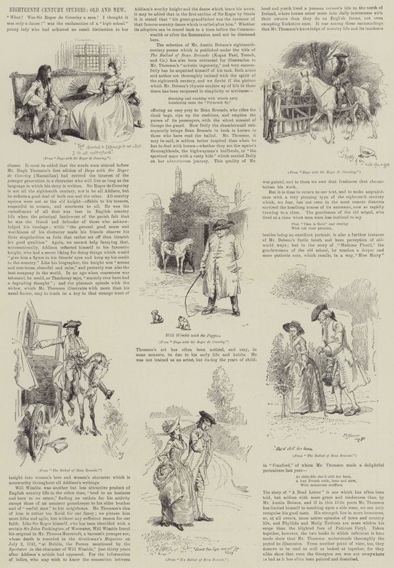 Estudos do século XVIII, antigos e novos de Hugh Thomson