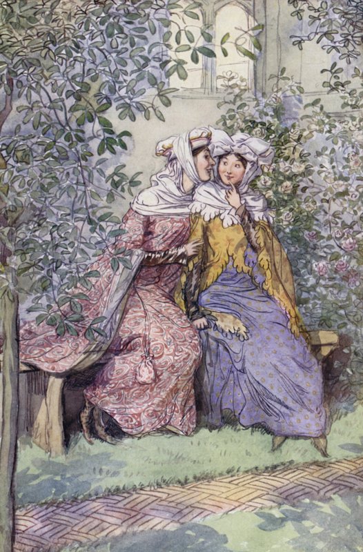 Ilustração para as alegres esposas de Windsor de Hugh Thomson