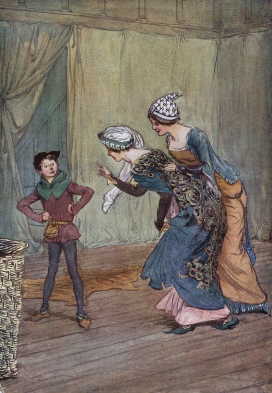 Ilustração para as alegres esposas de Windsor de Hugh Thomson