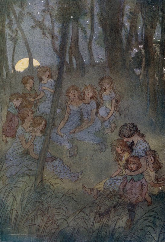Ilustração para as alegres esposas de Windsor de Hugh Thomson
