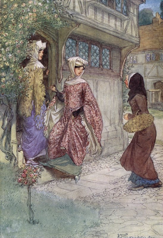 Ilustração para as alegres esposas de Windsor de Hugh Thomson