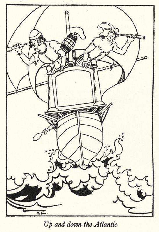 Acima e abaixo do Atlântico (litho) de Hugh Chesterman
