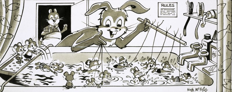 Harold Hare a ensinar os ratos a nadar de Hugh McNeill