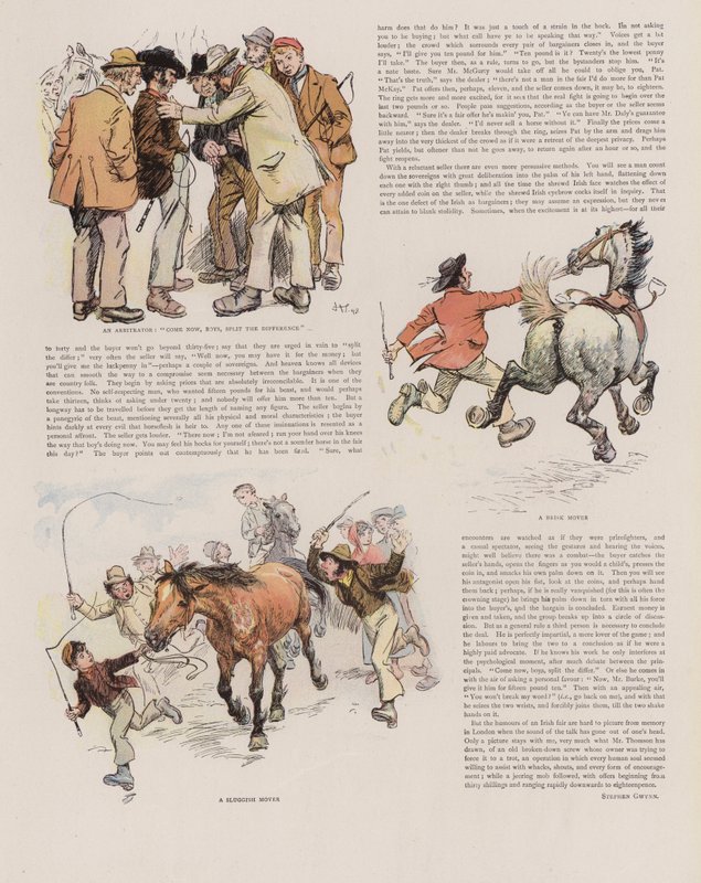 Uma feira irlandesa de cavalos de Hugh Thomson