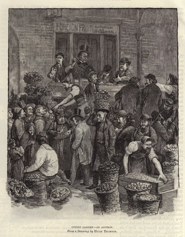 Covent Garden - um leilão de Hugh Thomson