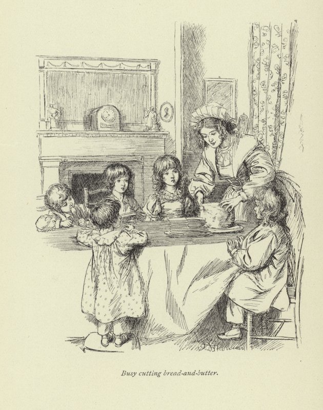 Ilustração para Amos Barton de George Eliot de Hugh Thomson