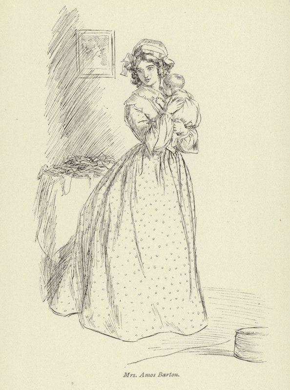 Ilustração para Amos Barton de George Eliot de Hugh Thomson