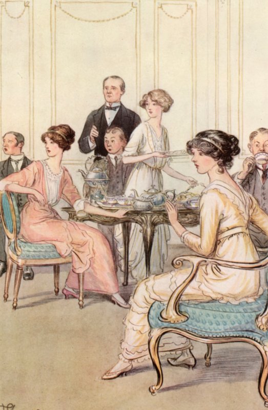 Ilustração para JM Barries O Crichton Admirável de Hugh Thomson