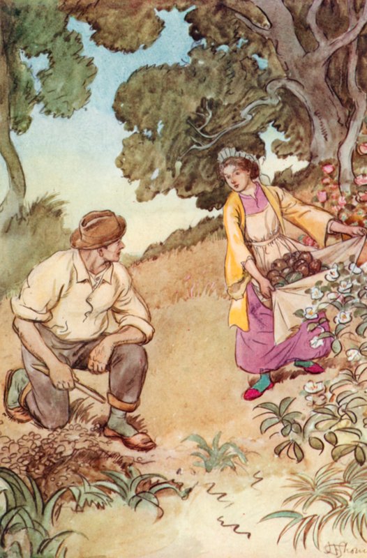 Ilustração para JM Barries O Crichton Admirável de Hugh Thomson