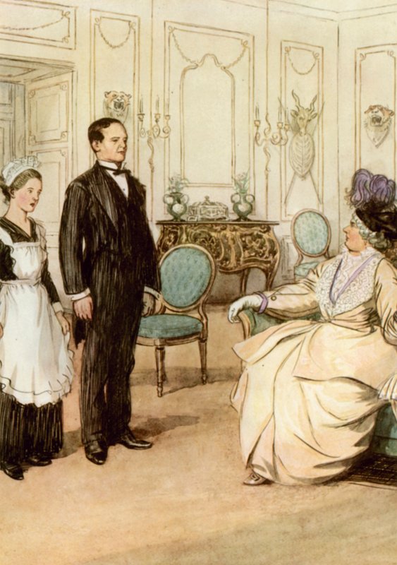 Ilustração para JM Barries O Crichton Admirável de Hugh Thomson