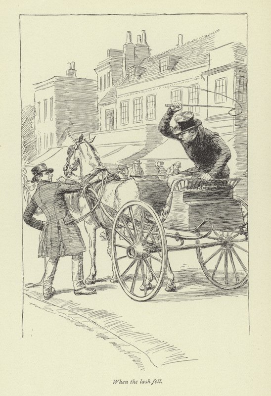 Ilustração para Janets Arrependimento por George Eliot de Hugh Thomson
