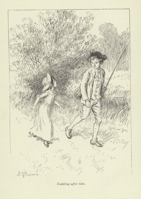 Ilustração para o Sr. Gilfils Love Story por George Eliot de Hugh Thomson