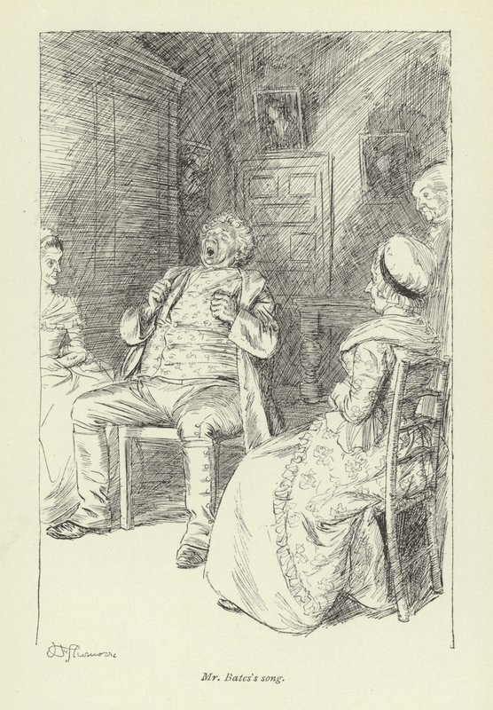 Ilustração para o Sr. Gilfils Love Story por George Eliot de Hugh Thomson