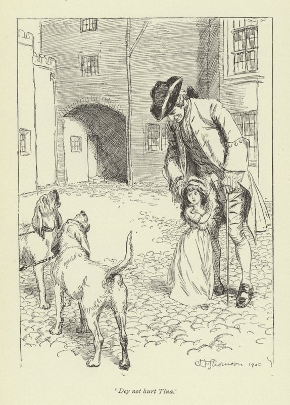 Ilustração para o Sr. Gilfils Love Story por George Eliot de Hugh Thomson