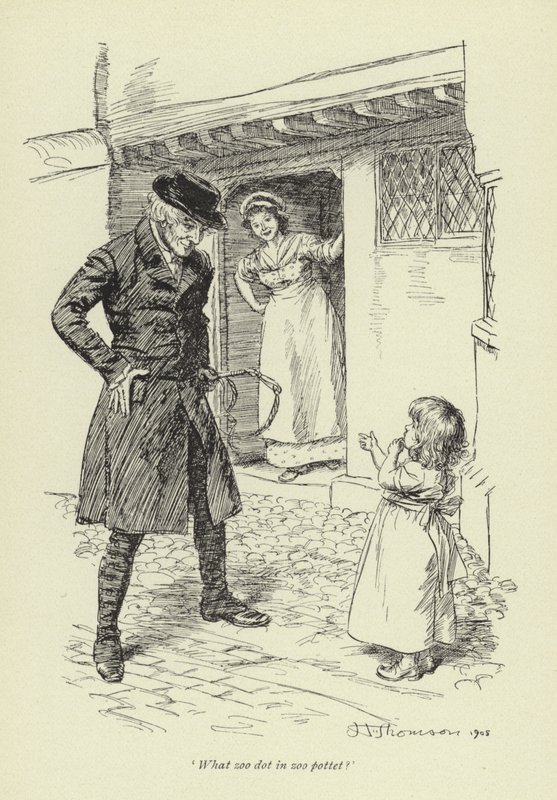Ilustração para o Sr. Gilfils Love Story por George Eliot de Hugh Thomson