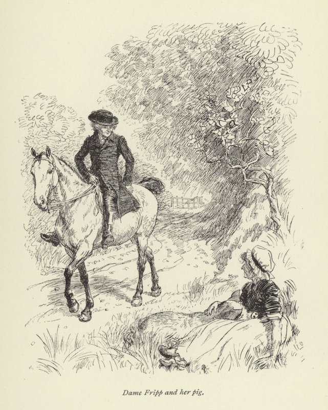 Ilustração para o Sr. Gilfils Love Story por George Eliot de Hugh Thomson