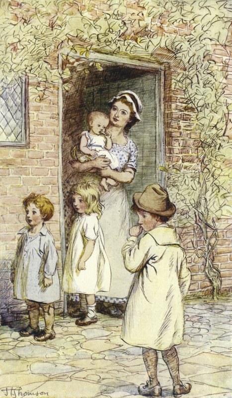Ilustração para o Sr. Gilfils Love Story por George Eliot de Hugh Thomson